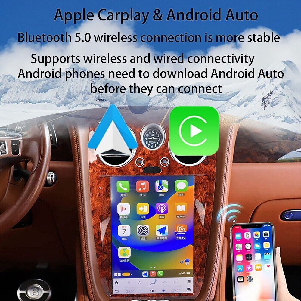 for Bentley GT Flying Spur Android Radio for Tesla Style screen GPS navi