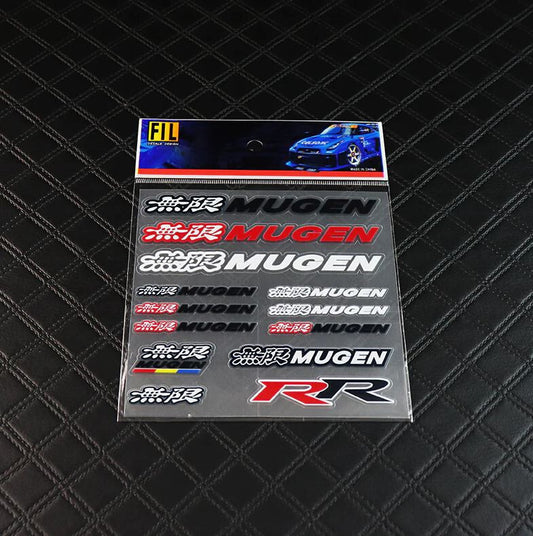 13-Piece Car Reflective Sticker Set, Badges, Decals, Vynil Mugen, for Subaru
