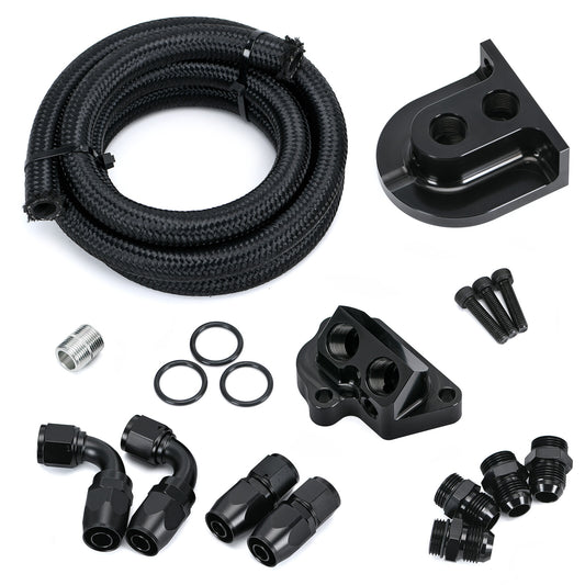 Oil Filter Relocation Kit For 2011-2023 for Ford F150 GT350 GT500 5.0L 5.2L Coyote