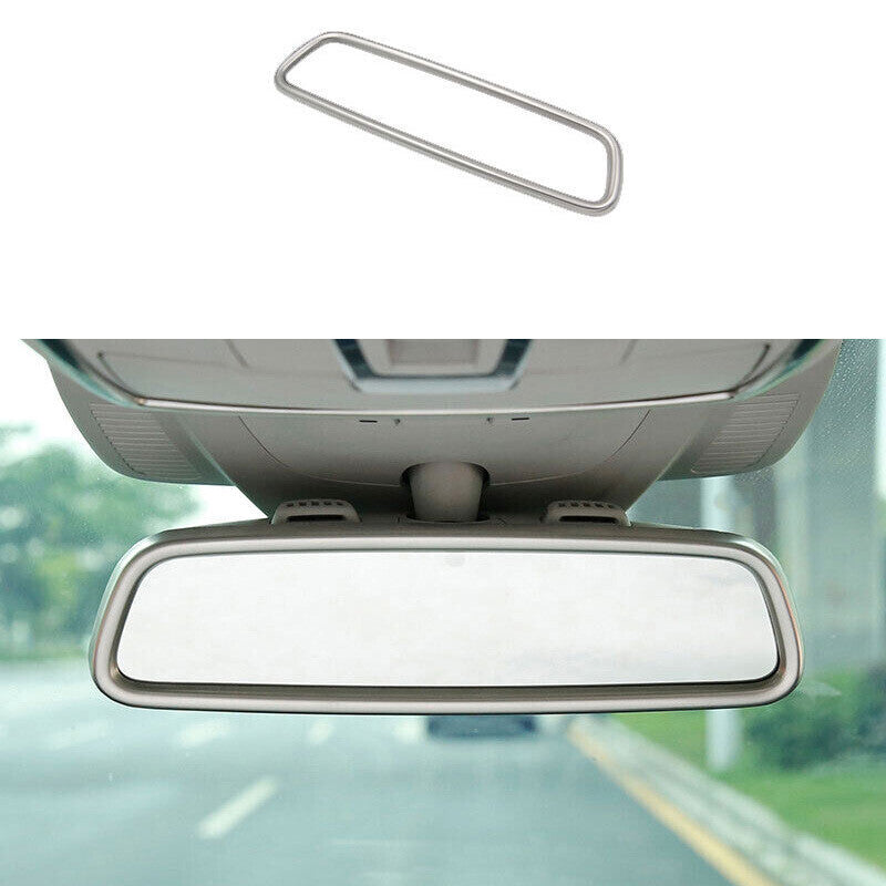 Interior Rear View Mirror Frame Trim Fit for Benz G-Class 2004-2018 Matte Silver