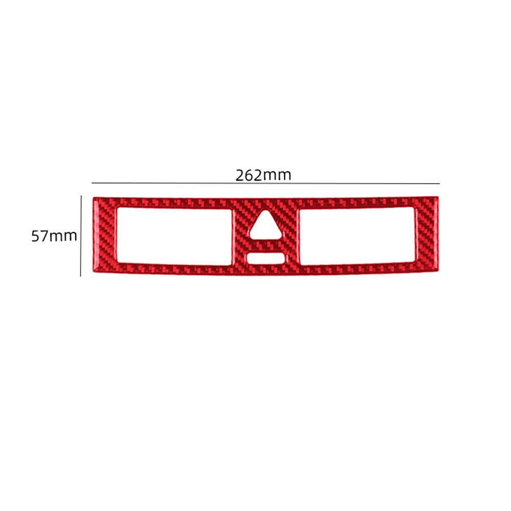 Red carbon fiber interior light button cover trim for Mercedes-Benz W203