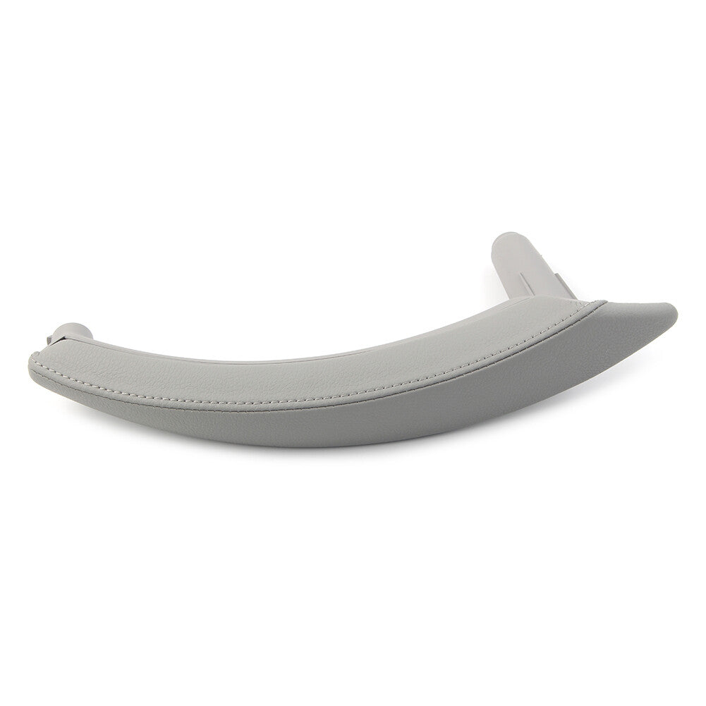 1Pcs Door Trim Pull Handle Right Side Leather for BMW X5 X6 E70 Gray