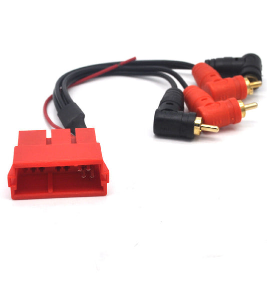 Retrofit analogue for mini -iso RCA Amplifier lead Adaptor for Porsche 996 1