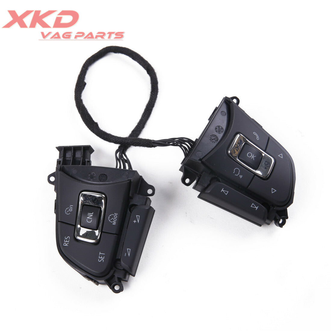 Chrome steering wheel with multi-function buttons 5NG959442, suitable for Volkswagen for Tiguan .