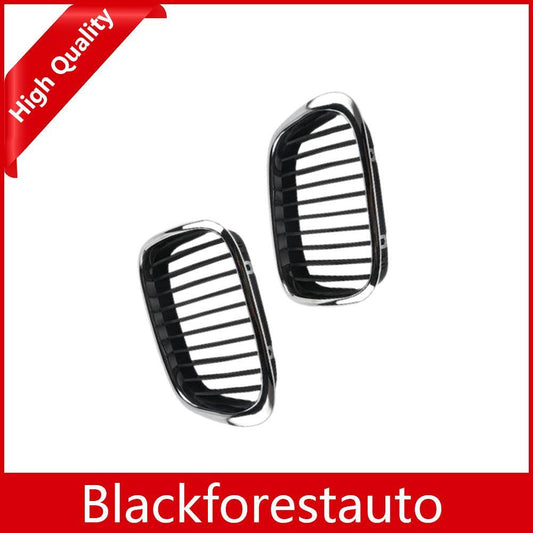 2 Pcs Front Kidney Grilles Left Right for BMW E39 525 528 530 535 M5 2001-2003