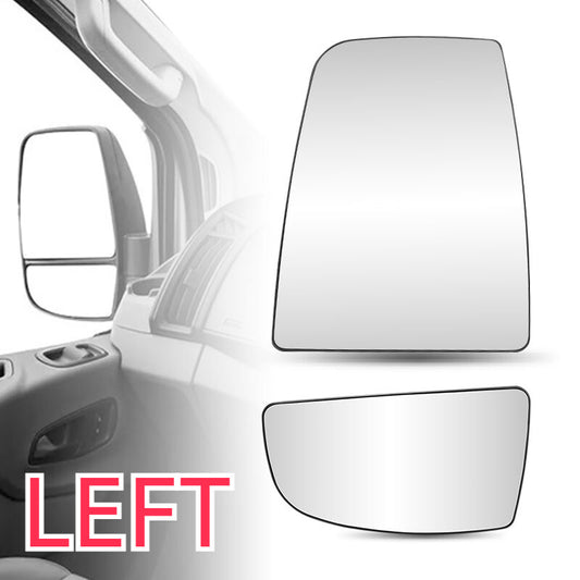 for Ford Transit 150 250 350 Upper+Lower Left Side Mirror Glass 2PCS 2015-2022