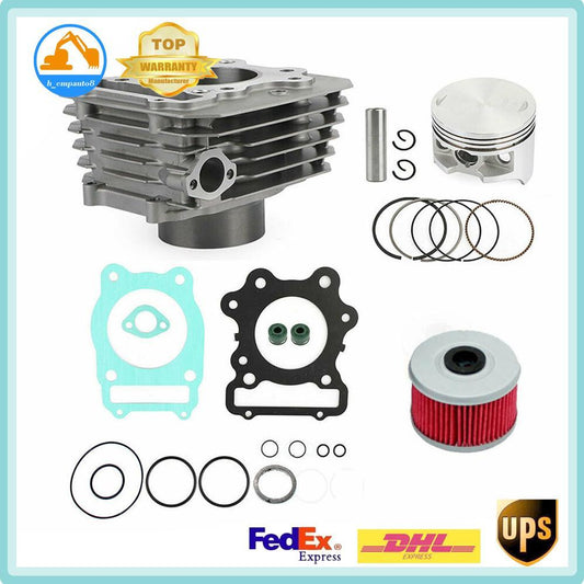 Top End Cylinder Rebuild Kit 74MM for 1988~2000 for Honda TRX 300 Fourtrax FW 4x4