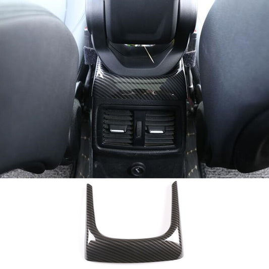 Armrest Box Rear U-shaped Cover for BMW X1 F48 2016+ X2 F47 18+ ABS Carbon Fiber