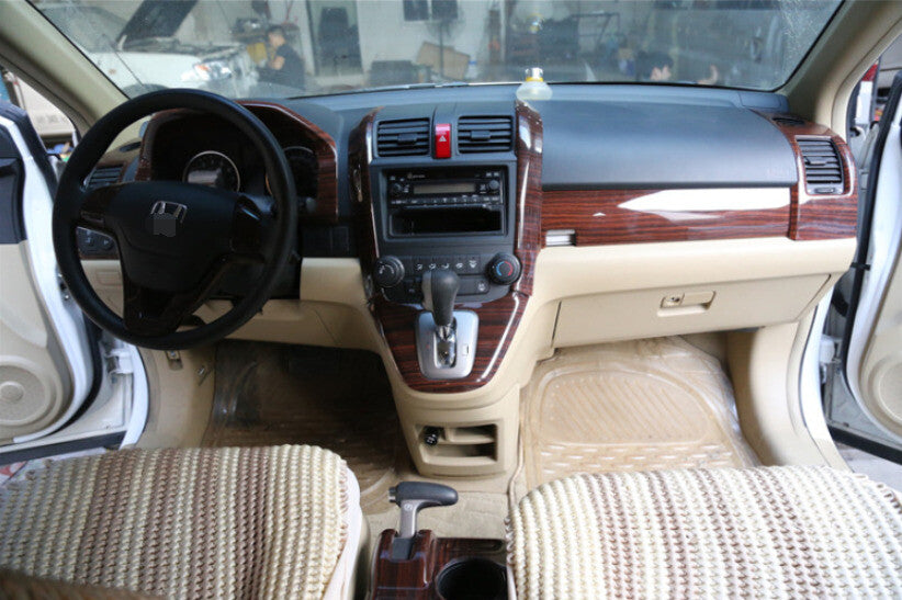 Steering Wheel Frame Cover Trim for Honda CRV CR-V 2007-2011 Peach Wood Grain