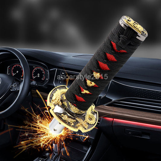 Universal Aluminum Manual and Automatic Car Gear Stick Shifter Knob RedBlack