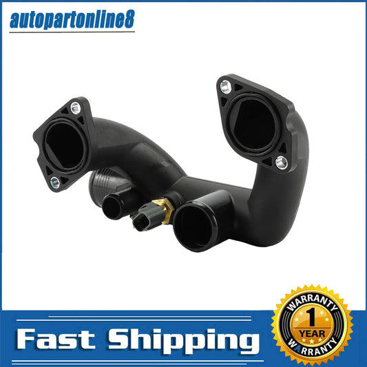 LNA1600AA Thermostat Cover Outlet Pipe w/Sensor for Jaguar Vanden Plas XJ8 XK8