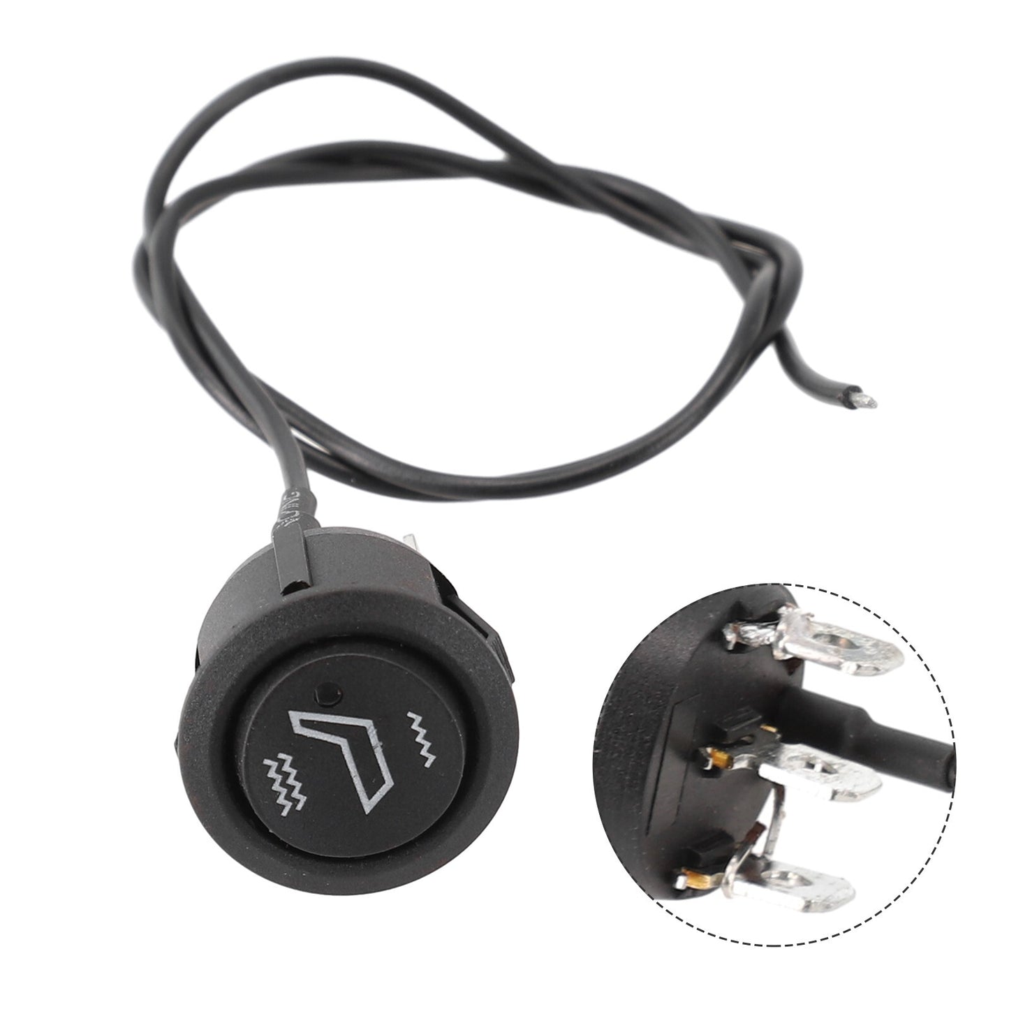 Car/Car for Seat Heater Switch 3-Pin Round Heating Rocker High/Low Control 41 cm