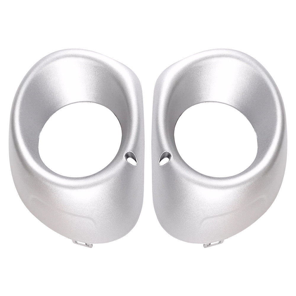 2X Front Bumper Foglight Cover Silver Left+Right Side For 2013-2015 for Outlander