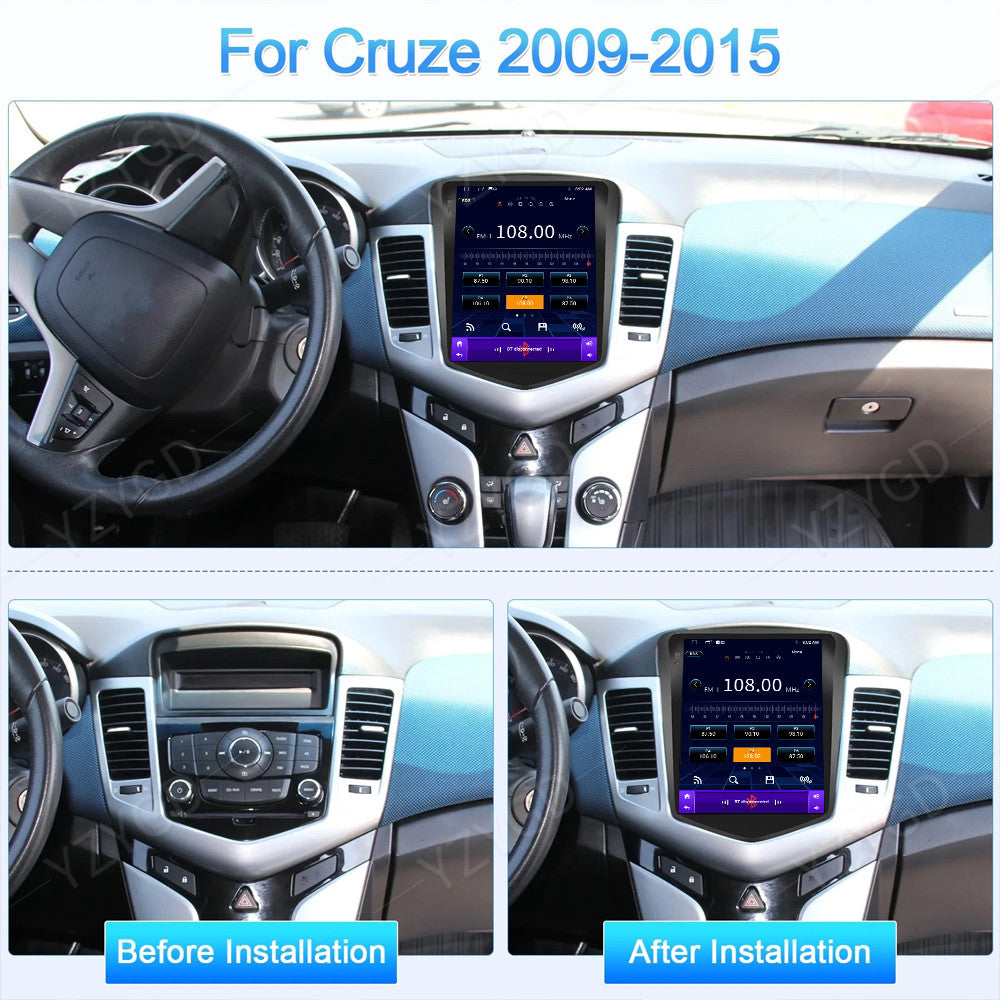 for Chevrolet for Cruze 2009-2015 Android Auto CarPlay Car Radio Stereo GPS Screen