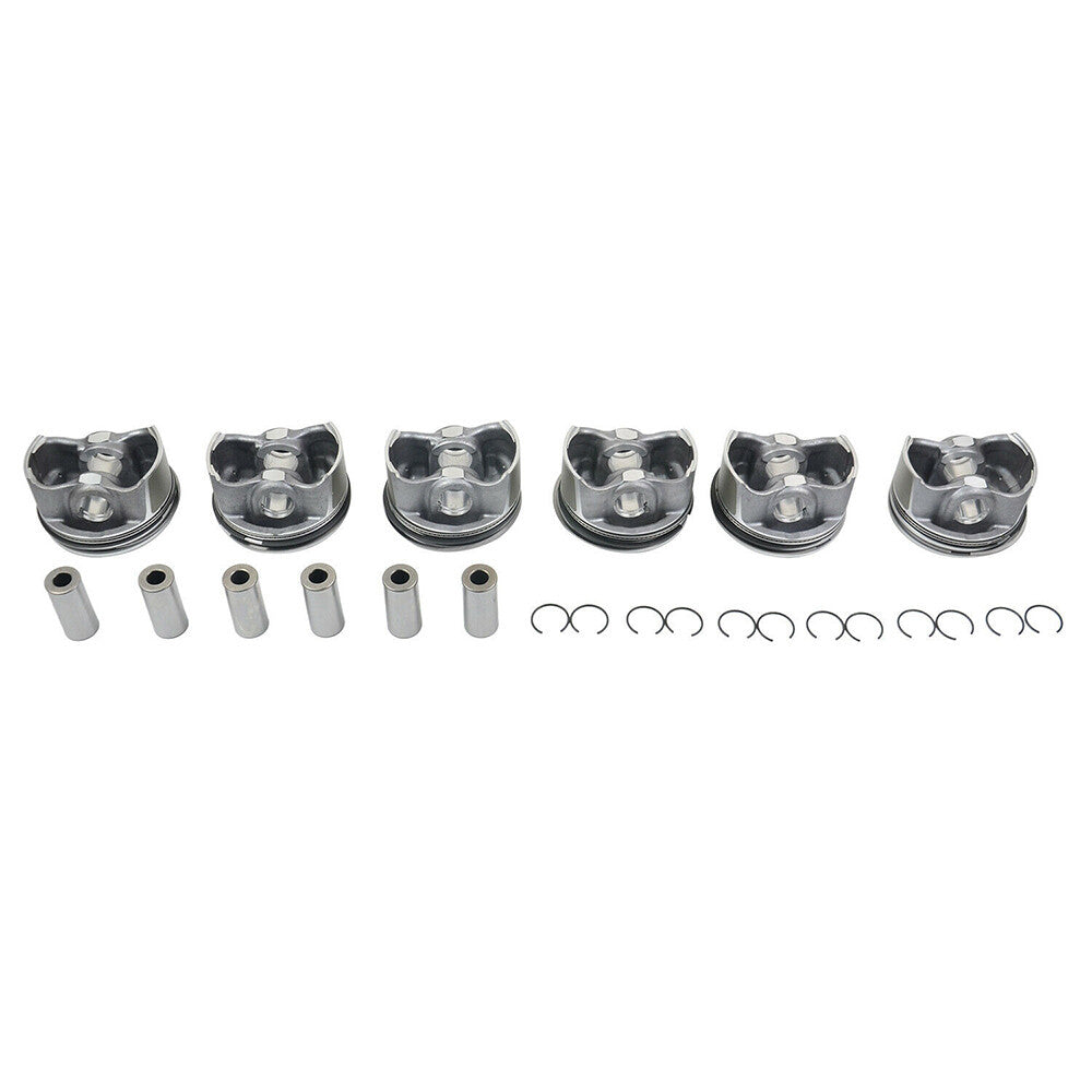 6PCS Pistons Rings Set A2720301018 A2720304017 for Mercedes-Benz W204 W211 R171