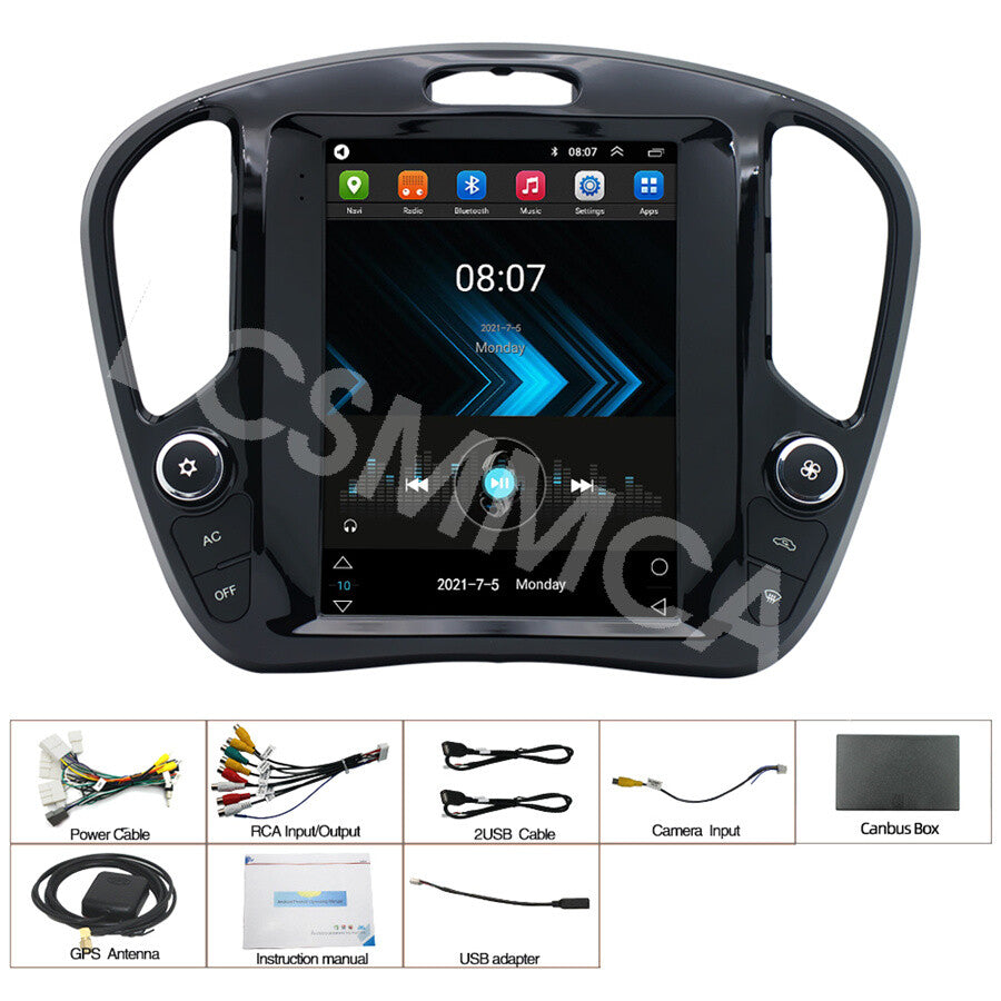 Fit for Nissan Juke 2010-2018 Car Stereo Radio Android 13 GPS For Apple Carplay