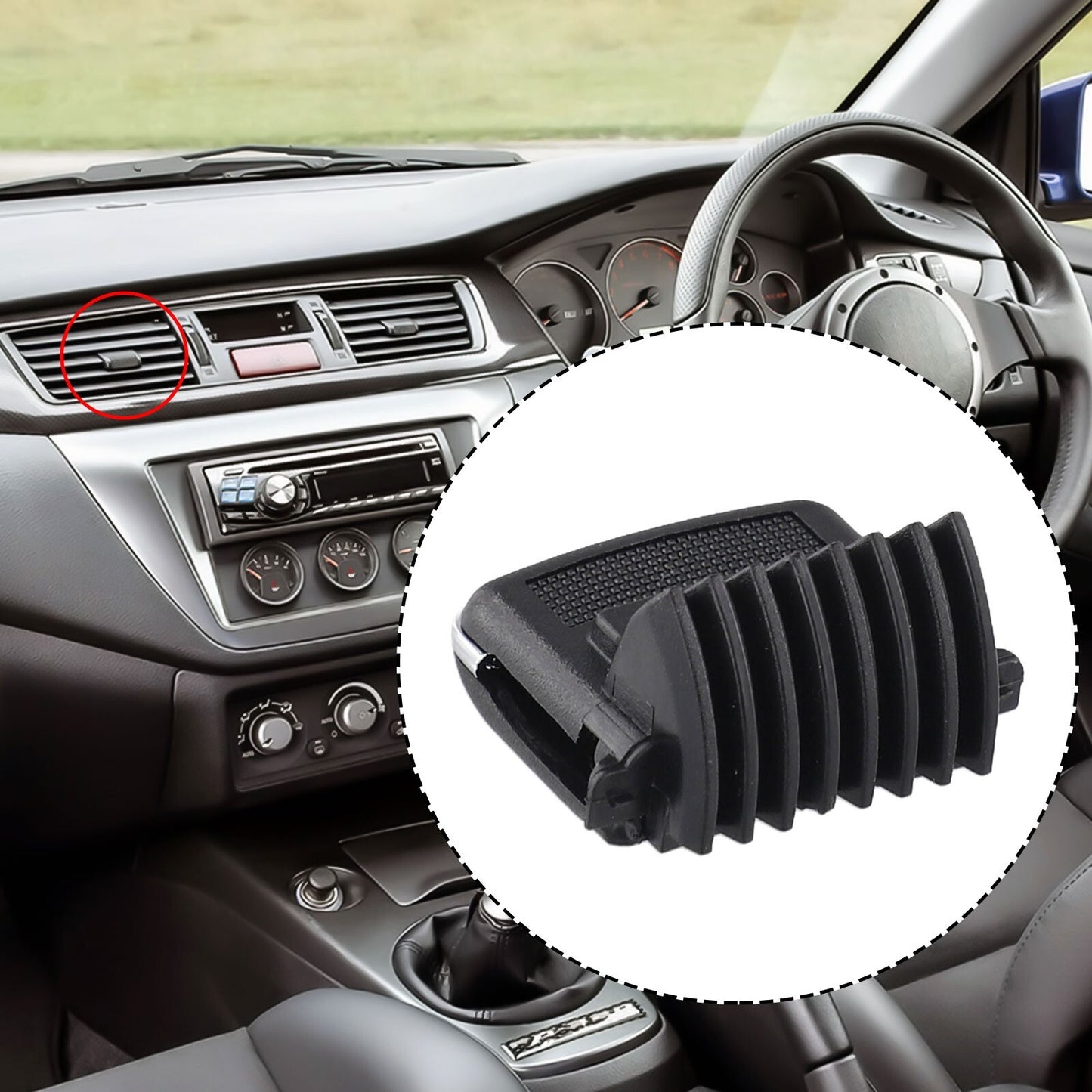 Center Placement AC Air Vent Clip for Mitsubishi Outlander Sport 2013-2018
