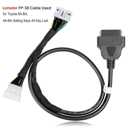 Lonsdor FP-30 Cable Used for Toyota / for Lexus 8A-BA/4A-BA Adding Keys All Keys Lost