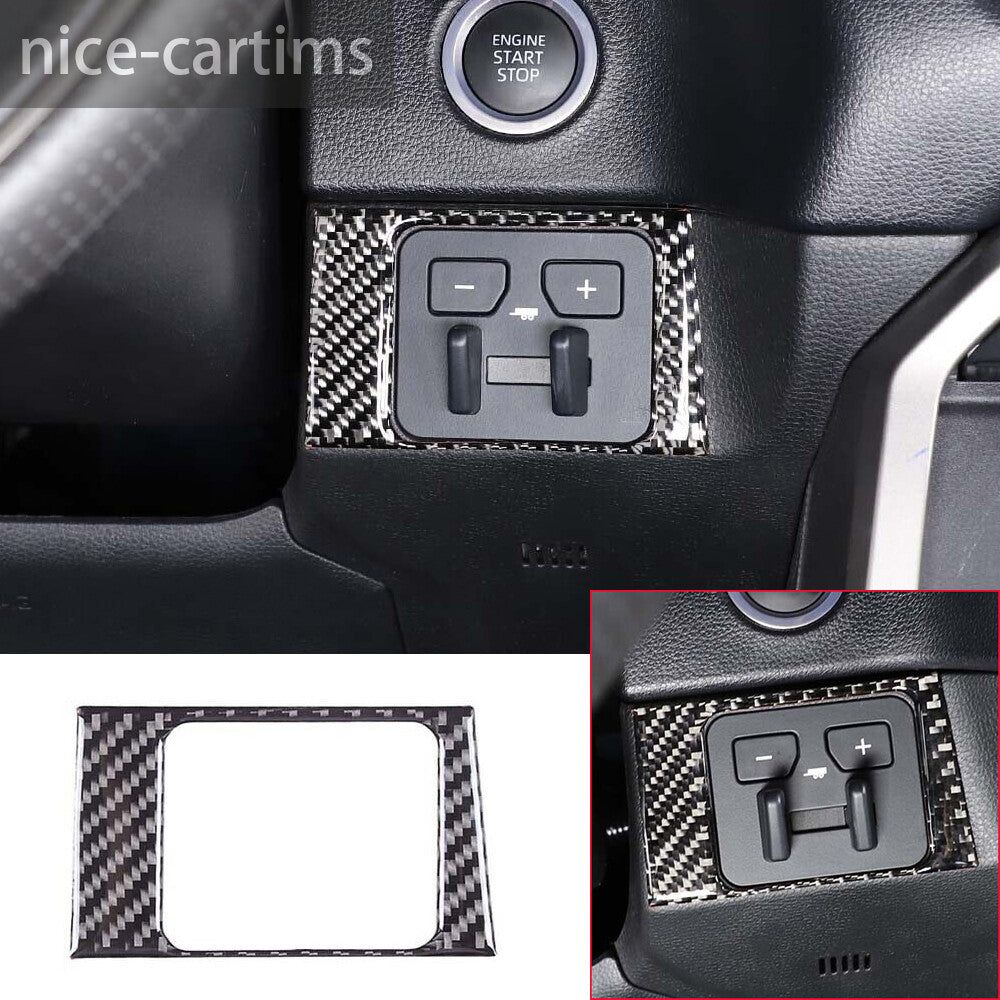 For Toyot@ Tundr@ 2022-23 Car Brake Switch Button Cover Accessories Carbon Fiber