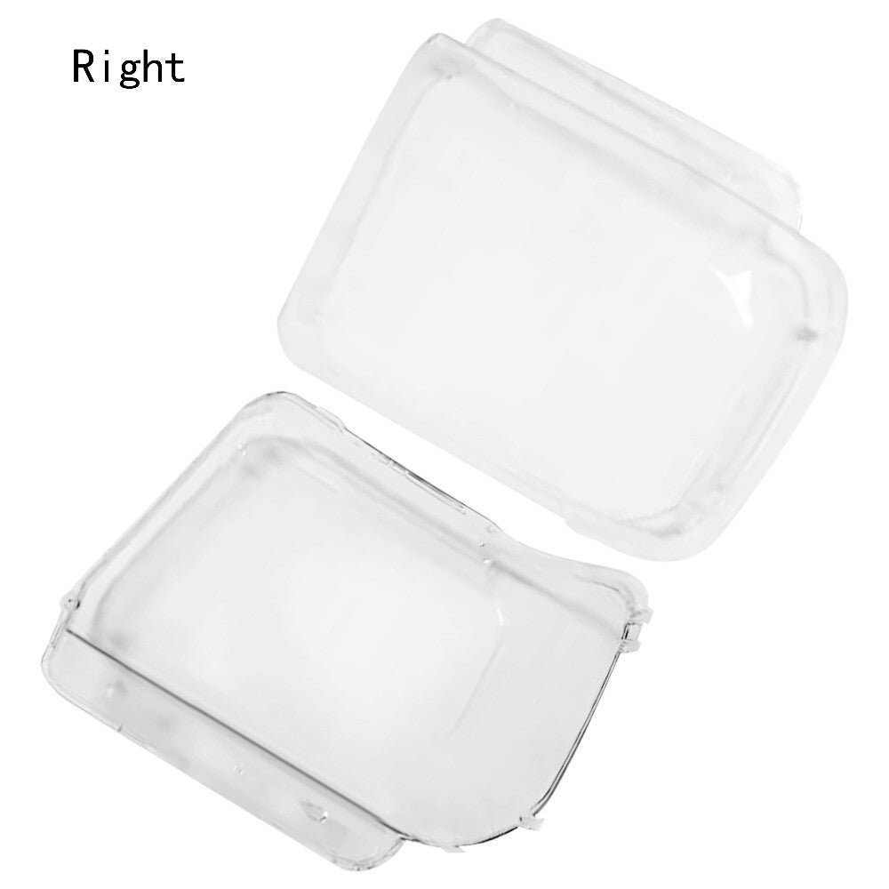 Fits for Sierra 1500 2500 14-18 2x LH RH Headlight Lens Cover Clear no Glue
