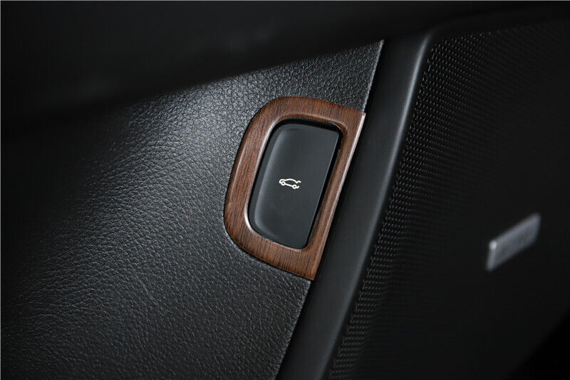 Car Back Door Tailgate Switch Cover Trim Fit for Cadillac CT6 2016-20 Wood Grain
