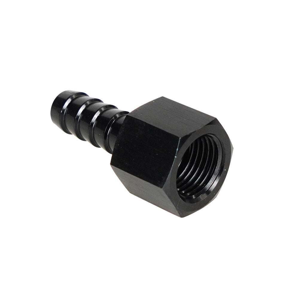 2pcs Fitting Hose End Straight 3/8 Barb to 8 AN Female Swivel Aluminum Anodize