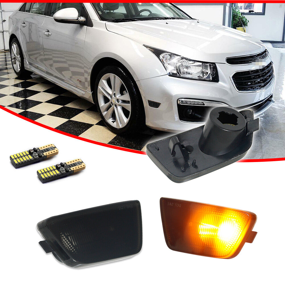 European-style side marker light strip with amber LEDs. Combo package for 2011-2015 for Chevrolet for Cruze .