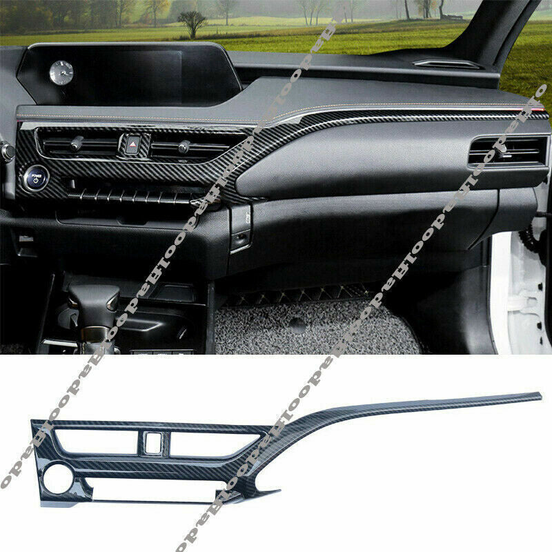 for Lexus UX 200 250h 2019-21 Carbon Fiber Central Console Dashboard Strip Trim