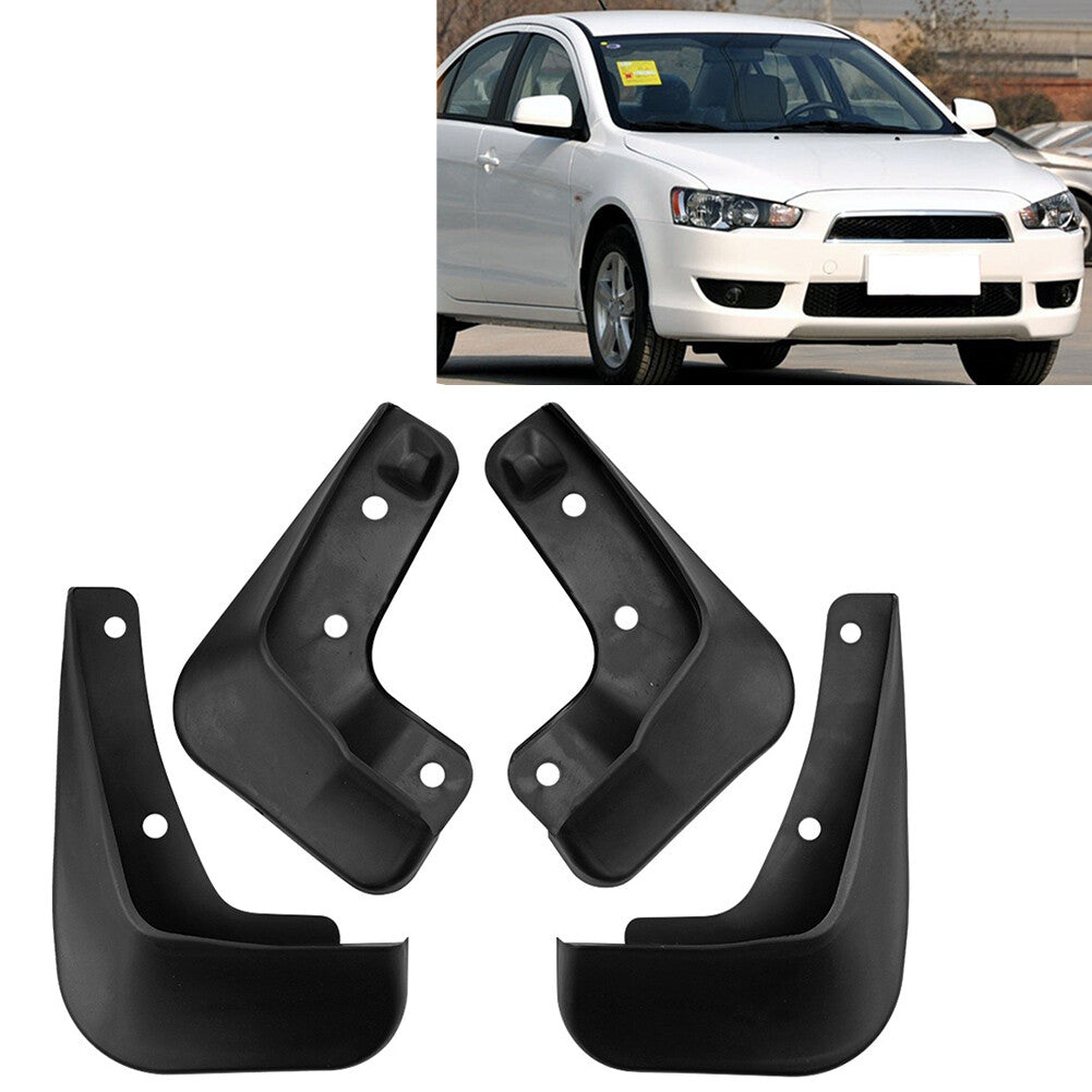 Set Mud Flap Flaps Splash Guard Mudguard Fit for Mitsubishi Lancer GTS EVO 2009~2011