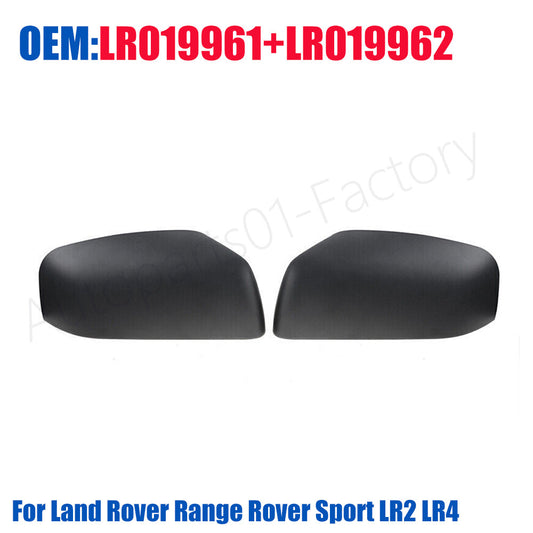 1Pair L+R Side Wing Mirror Cover Cap for Land Rover for Range Rover Sport LR2 LR4