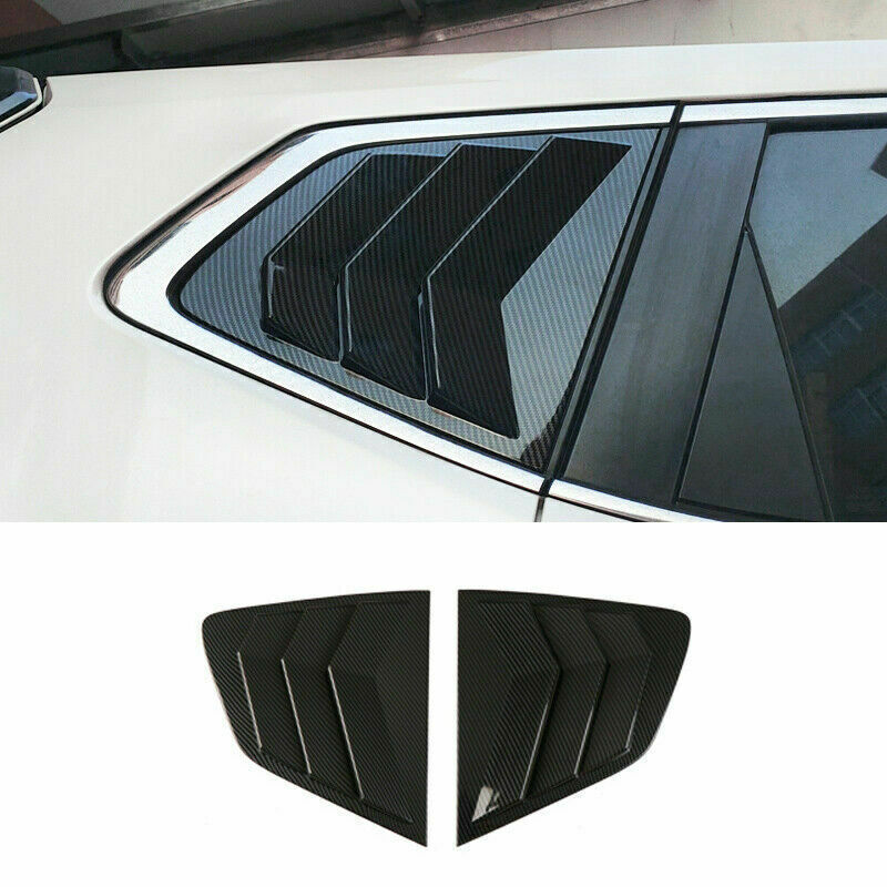 for Nissan Rogue 2014-2020ABS Carbon Fiber Side Window Louver Shutter Cover Trim