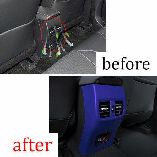 Rear Air Outlet Anti-Kick Panel Vent Trim Blue Fit for Toyota for Corolla 2019-2021