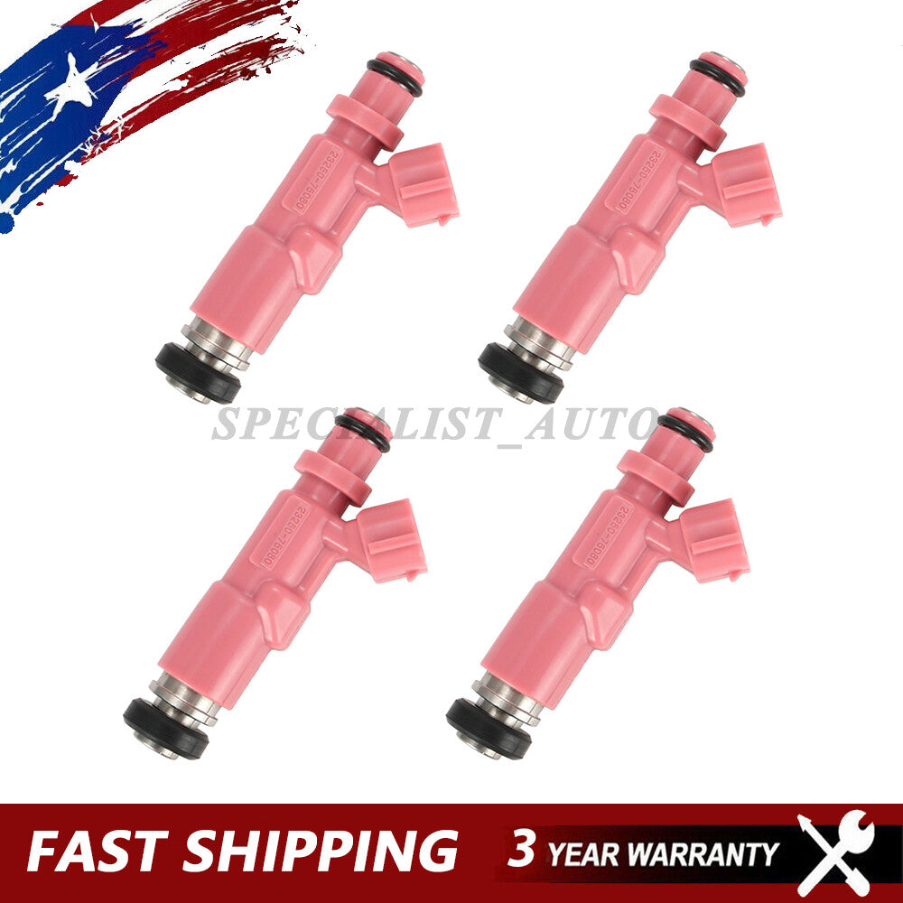 23250-75080 23209-79135 4PCS Fuel Injectors for Toyota Tacoma 4Runner 2.4L 2.7L