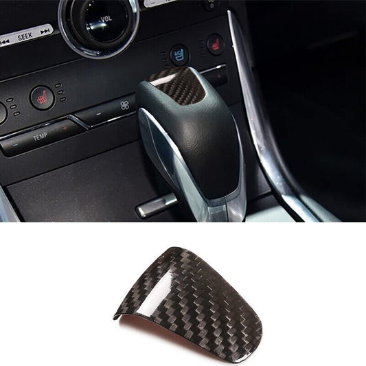 Genuine Carbon Fiber Shift Button Top Cover Trim for Ford Edge 2015-2017