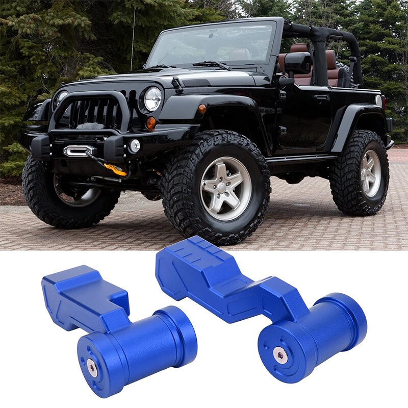 2pcs Blue Car Gear Shift Lever Knob Cover Kit for Jeep for Wrangler JK JKU 2011-2018