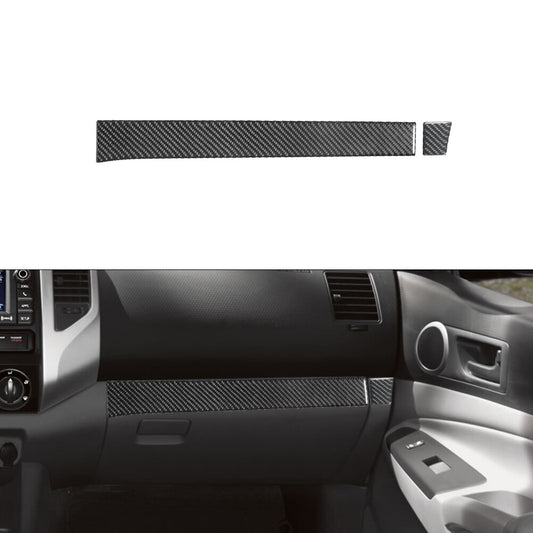 for Toyota Tacoma 2012-2015 2Pcs Box Trim Strip Cover Decor Carbon Fiber
