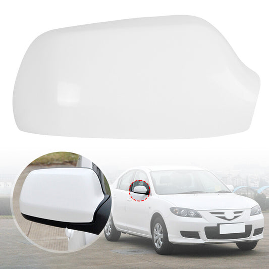 Rearview Mirror Cover Cap White Right Passenger Side for Mazda 6/2/3 2003-2008