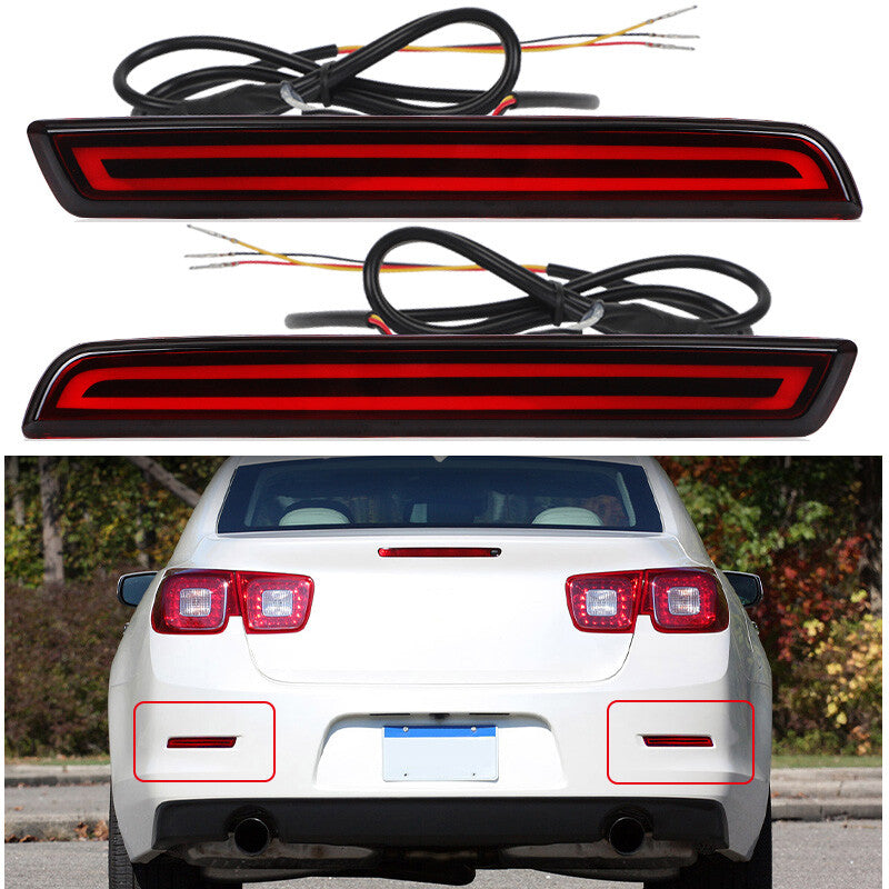 LED Rear Bumper Reflector Brake Light Tail Lamp fit for Chevrolet Malibu 2013-2015