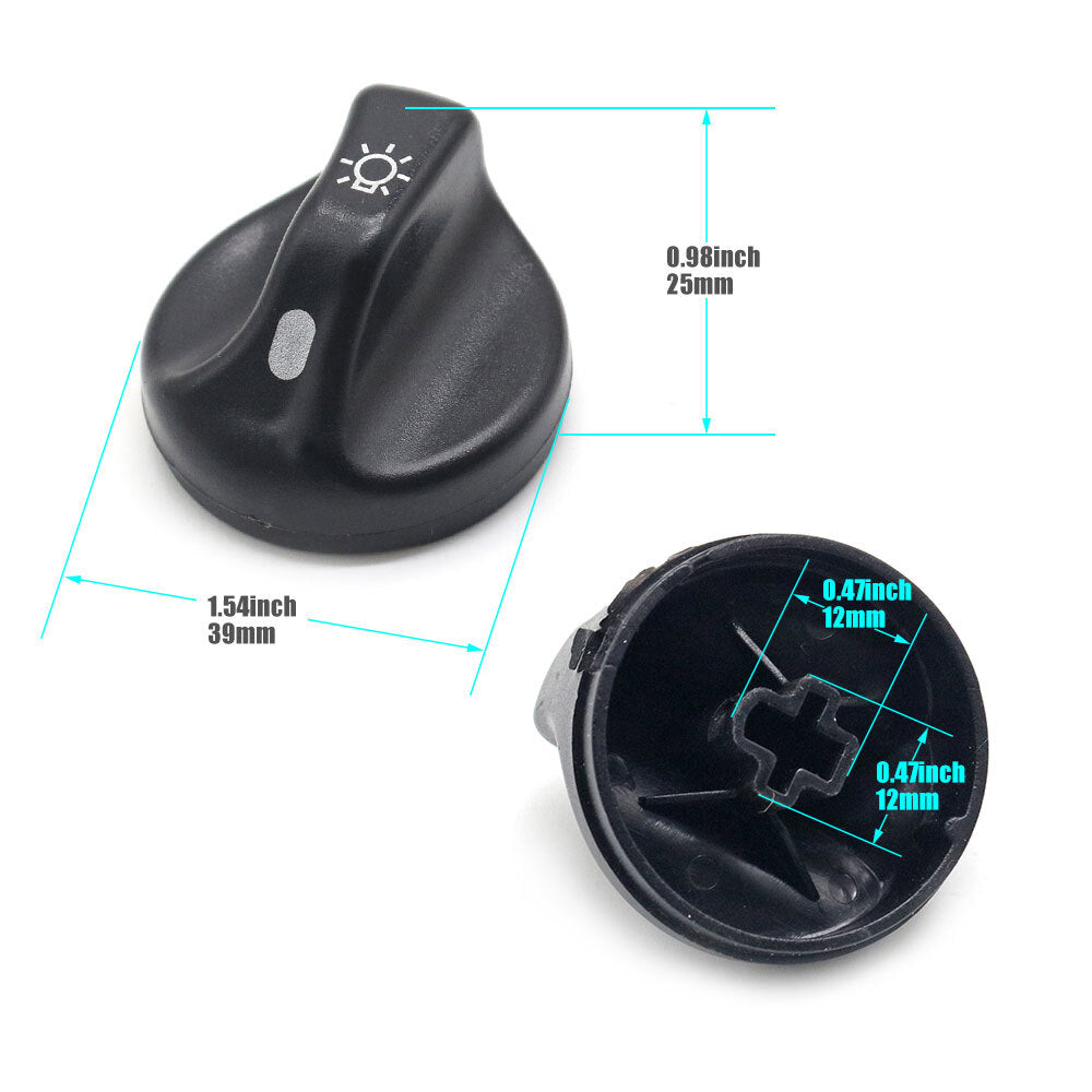 new headlight switch knob (1 piece) for Ford F350, F450, F550 (2001-04 3L3Z11661AA-)