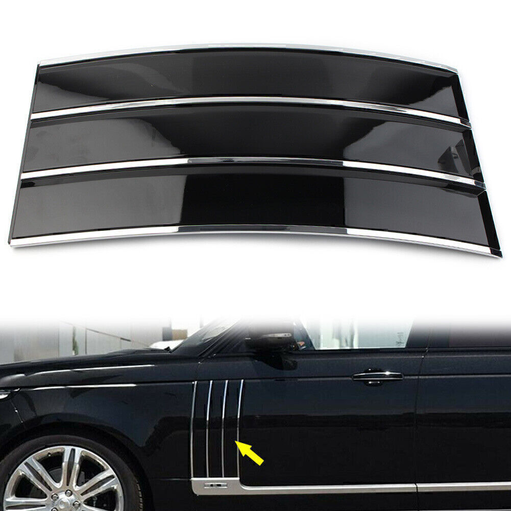 Black 1x Left Mesh Vent Grille Fender Frame for Land Rover for Range Rover 2013-2017