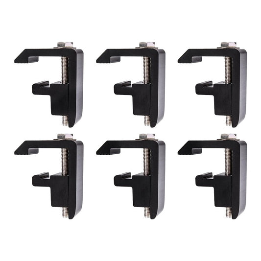 6pcs Mounting Clamp for Toyota Tacoma/Tundra Truck Cap/Camper Shell Black