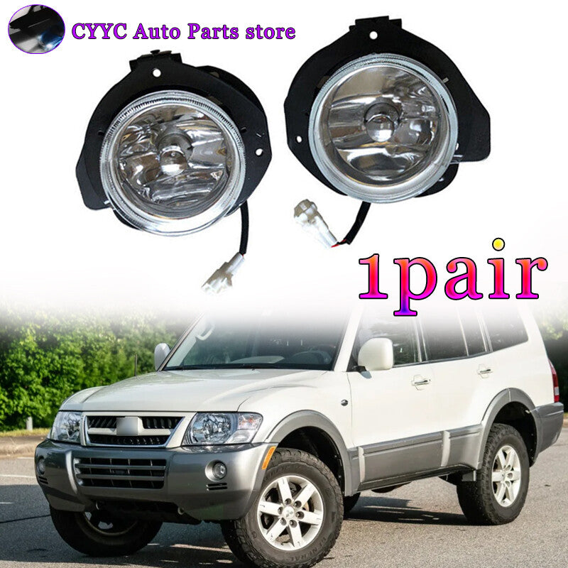 2Pcs Front Bumper Fog Lamp With Bulb for Mitsubishi Montero 2003-2006
