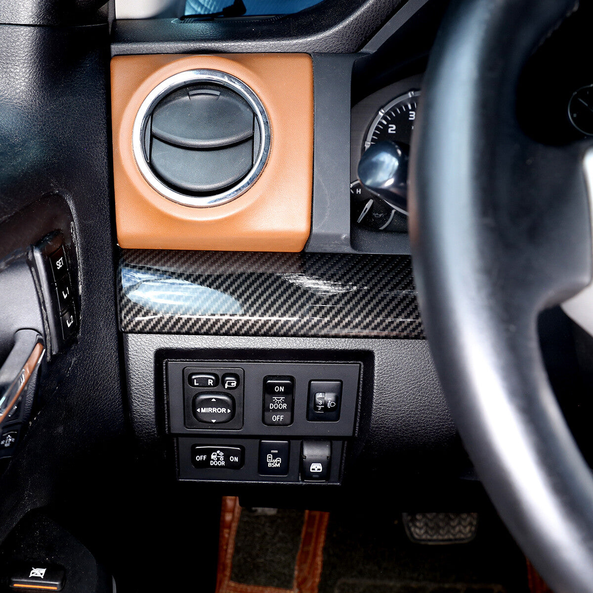 4-Piece Roof Side Light Decorative Caps with Smoked Covers, ABS, Suitable for Hummer H2 (2003-2009)