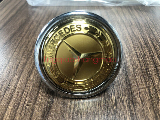Gold for Mercedes-Benz Bonnet Badge Cap Badge Sticker CSE Class 44mm W204 W211
