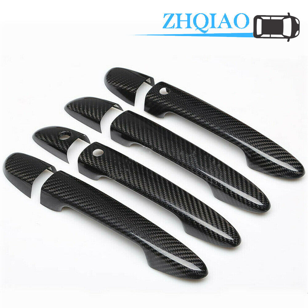 Carbon Fiber Side Door Handle Covers Trim Fit for Mazda CX-4 CX-5 13-16