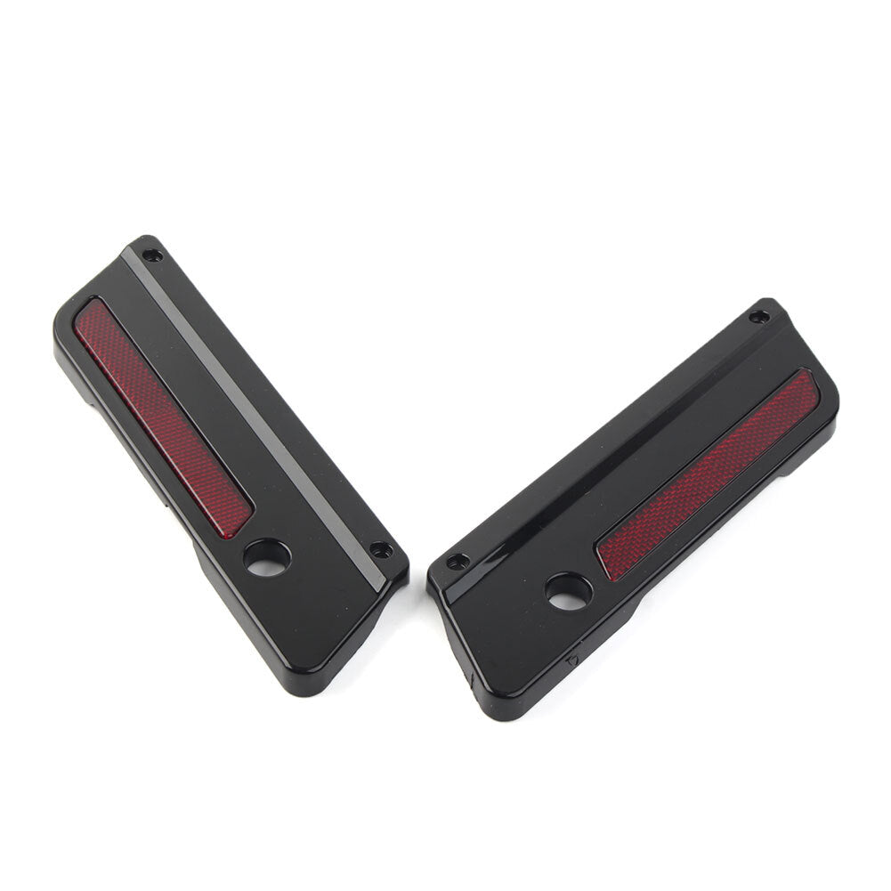 Satteltaschen-Verschlussplattenabdeckung f¨¹r for Harley Touring 1993-2013 Schwarz