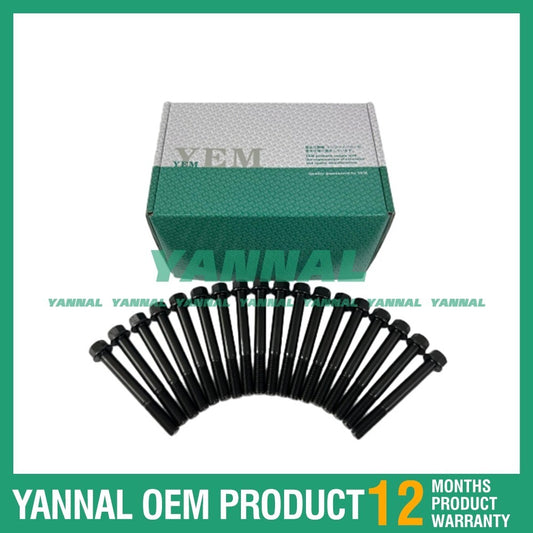 18 new 4BG1 Cylinder Head Bolt Kits for Isuzu Diesel Engines