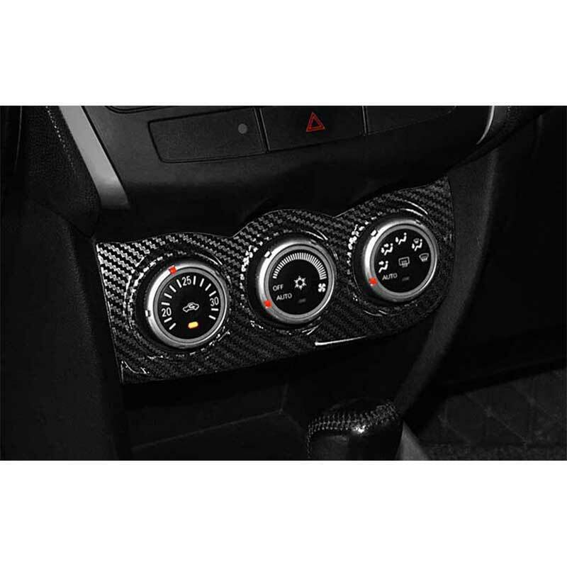 For Outlander Sport 2011-2021 Carbon Look Console AC Switch Control Panel Cover