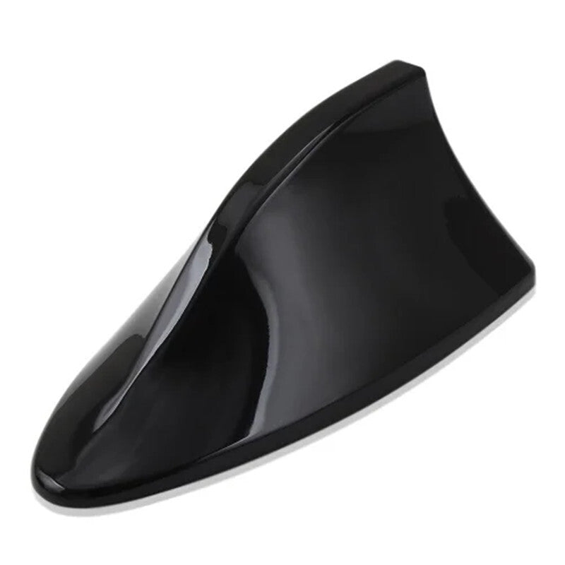 Car Roof Shark Fin Decorative Aerial Radio Signal Antenna Cover Sticker Black