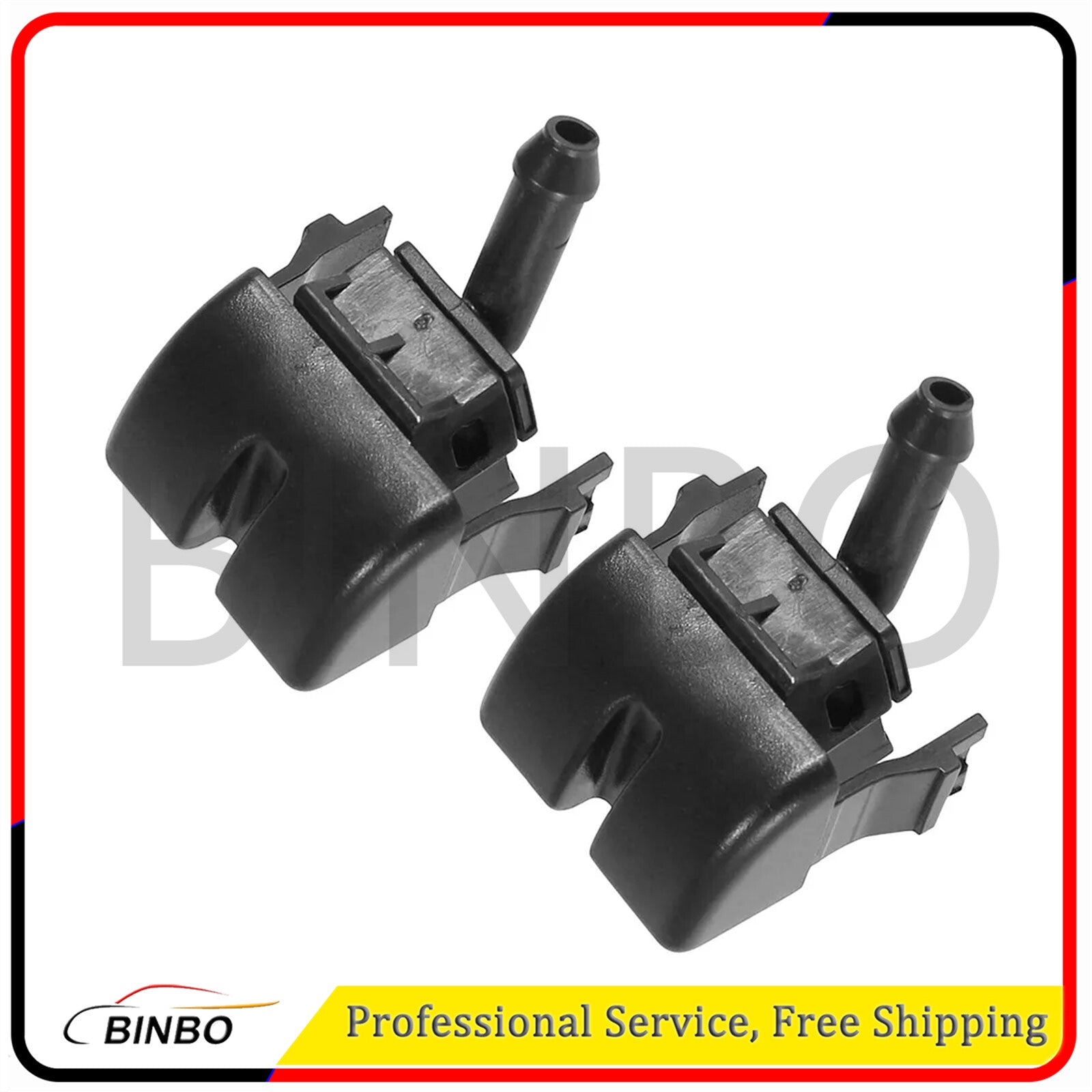 1 Pair Front Windshield Washer Nozzles Spray Jet Fit for BMW 3 Serie E46